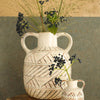 Ideas 4 seasons vaas bali keramiek 25x23x30 cm creme
