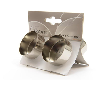 Decoris theelichthouder ijzer met pen dia.4,2cm