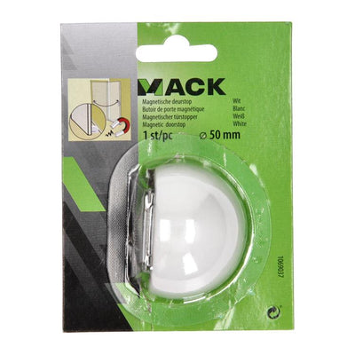 Mack 1069037 - magnetische deurstop wit ø 50 mm 1 st pc | 6 stuks