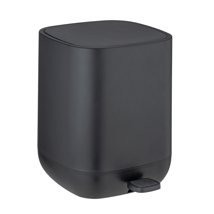 Wenko 1069577 - afvalemmer davos zw.5 ltr. ec | 1 stuks