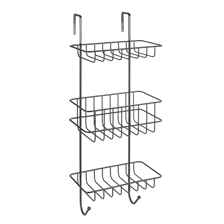 Wenko 1069610 - doucherek 3-laags revigo zwart | 1 stuks