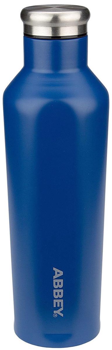 Abbey camp abbey drinkfles dubbelwandig - godafoss - 0.48 l - blauw zilver - 0,48 l