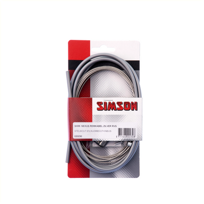 remkabel set Nexus rollerbrake 2250 1700 mm grijs zilver