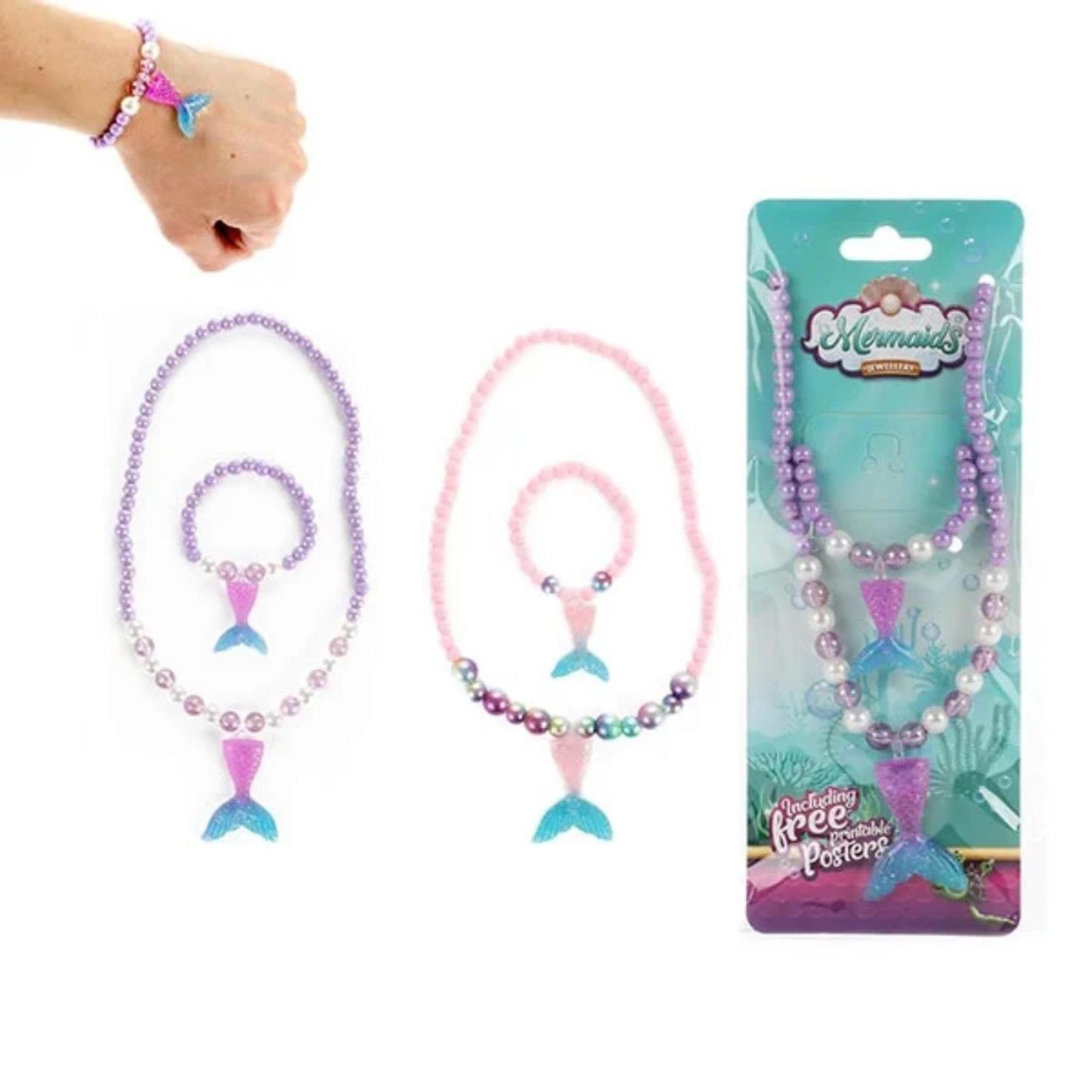 Toi-toys ketting+armband zeemeerminstaart