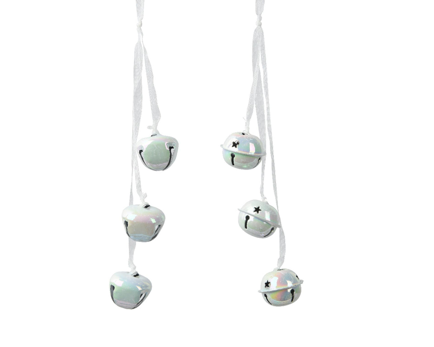 Decoris klokken met iriserend effect ijzer 4x4x28cm