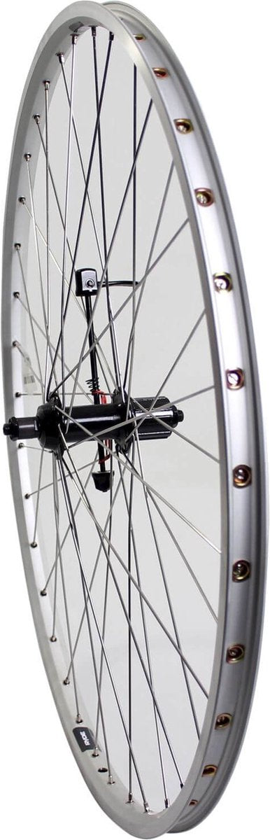 Roland Achterwiel 28 uitval cass 7v ZAC19 zilver RVS spk