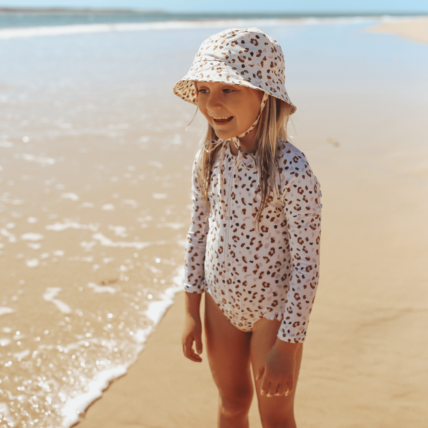 Leopard | kaki uv zonnehoed