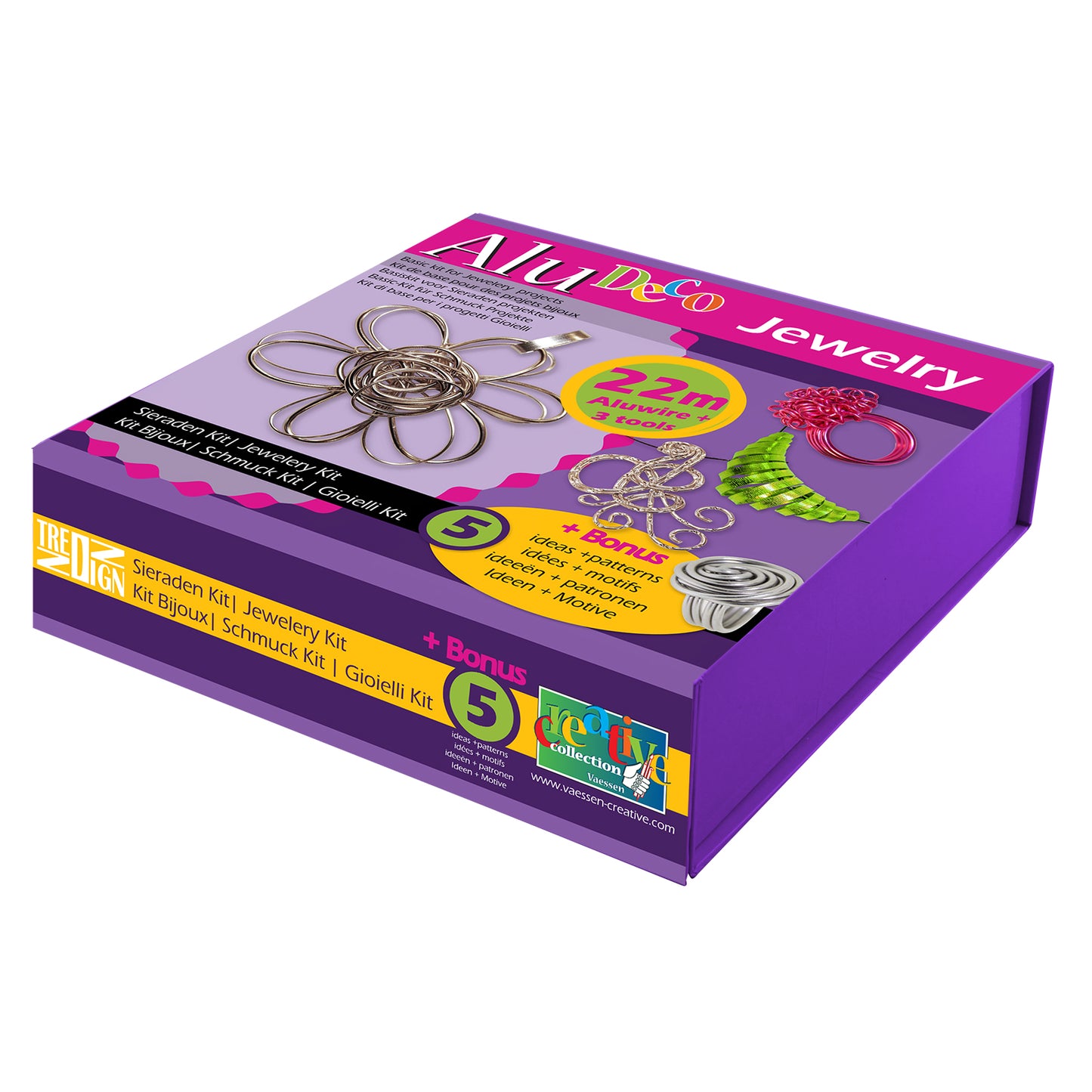 Vaessen creative • alu deco sieraden kit 28st.
