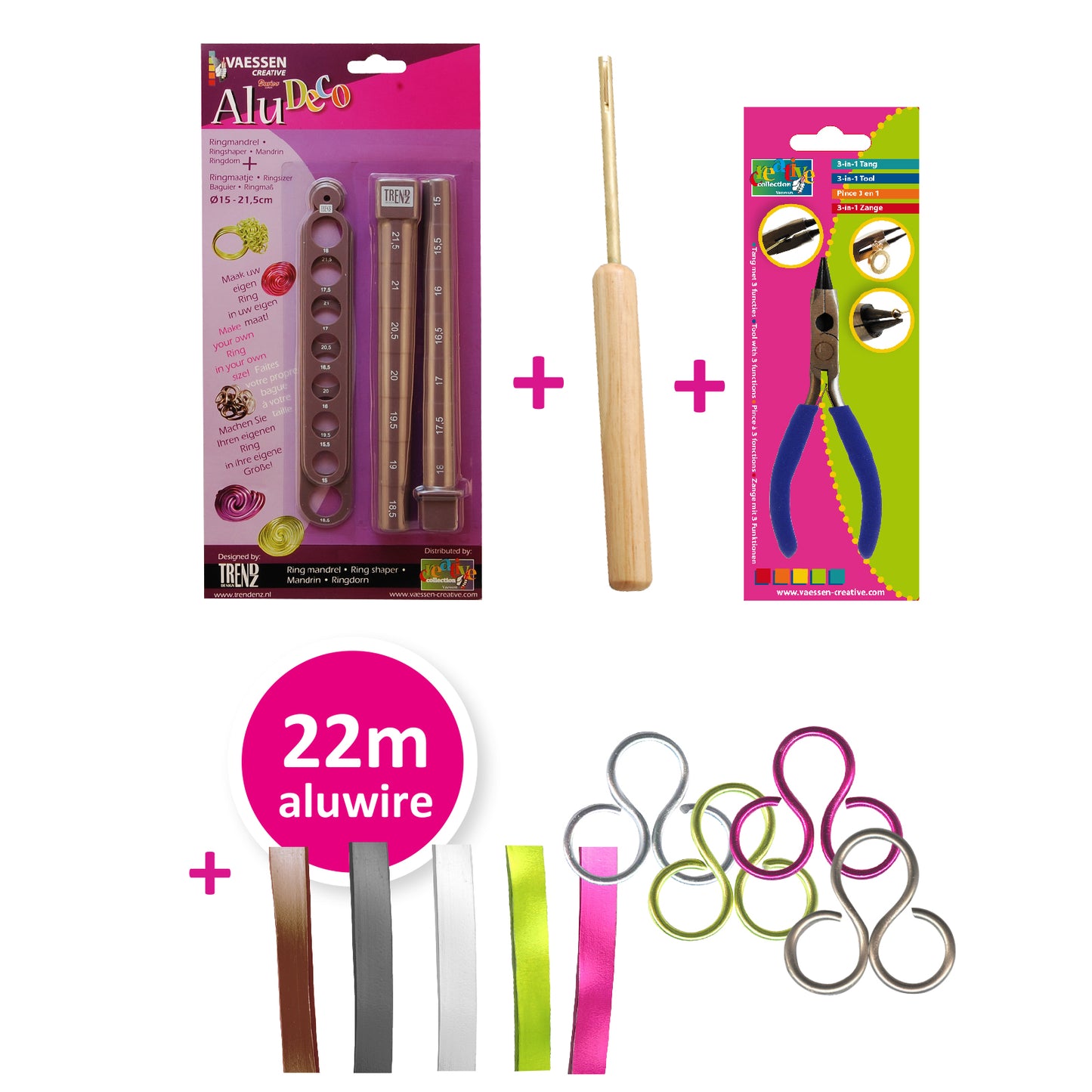 Vaessen creative • alu deco sieraden kit 28st.