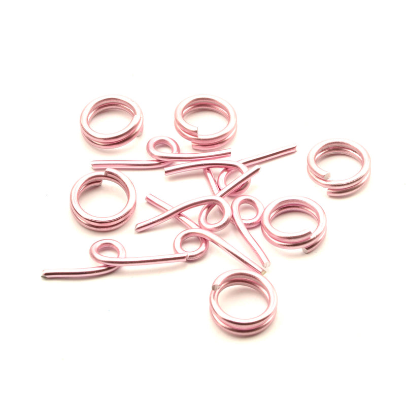 Vaessen creative • alu deco toggle clasp 6pcs rose