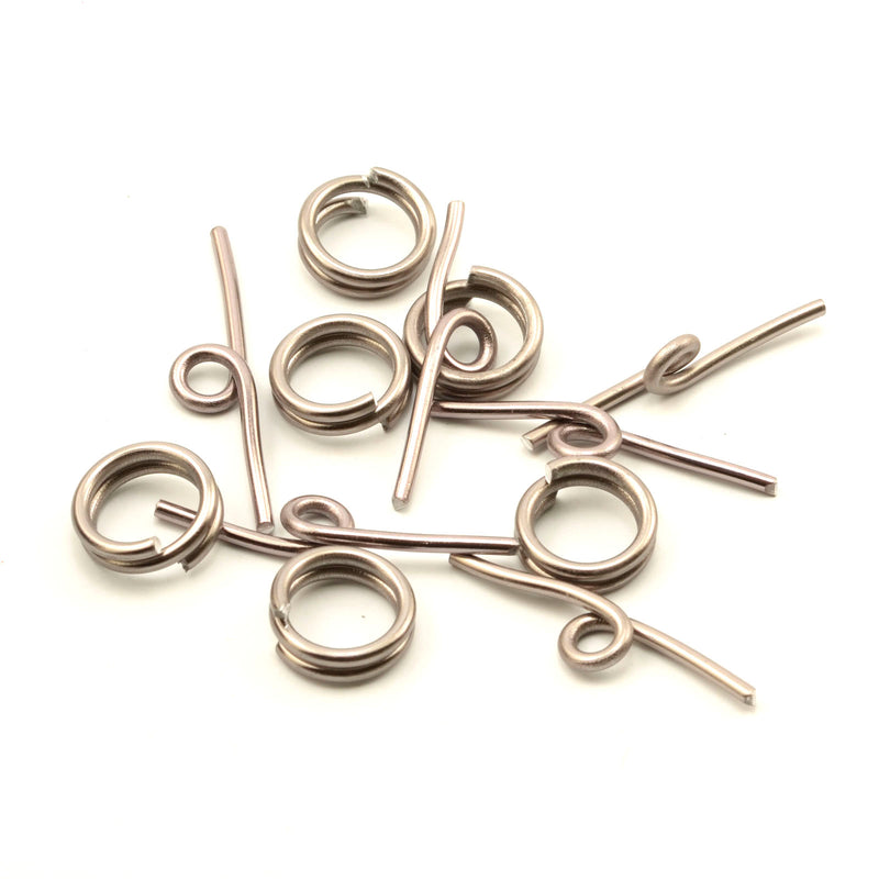 Vaessen creative • alu deco toggle clasp 6pcs anthracite