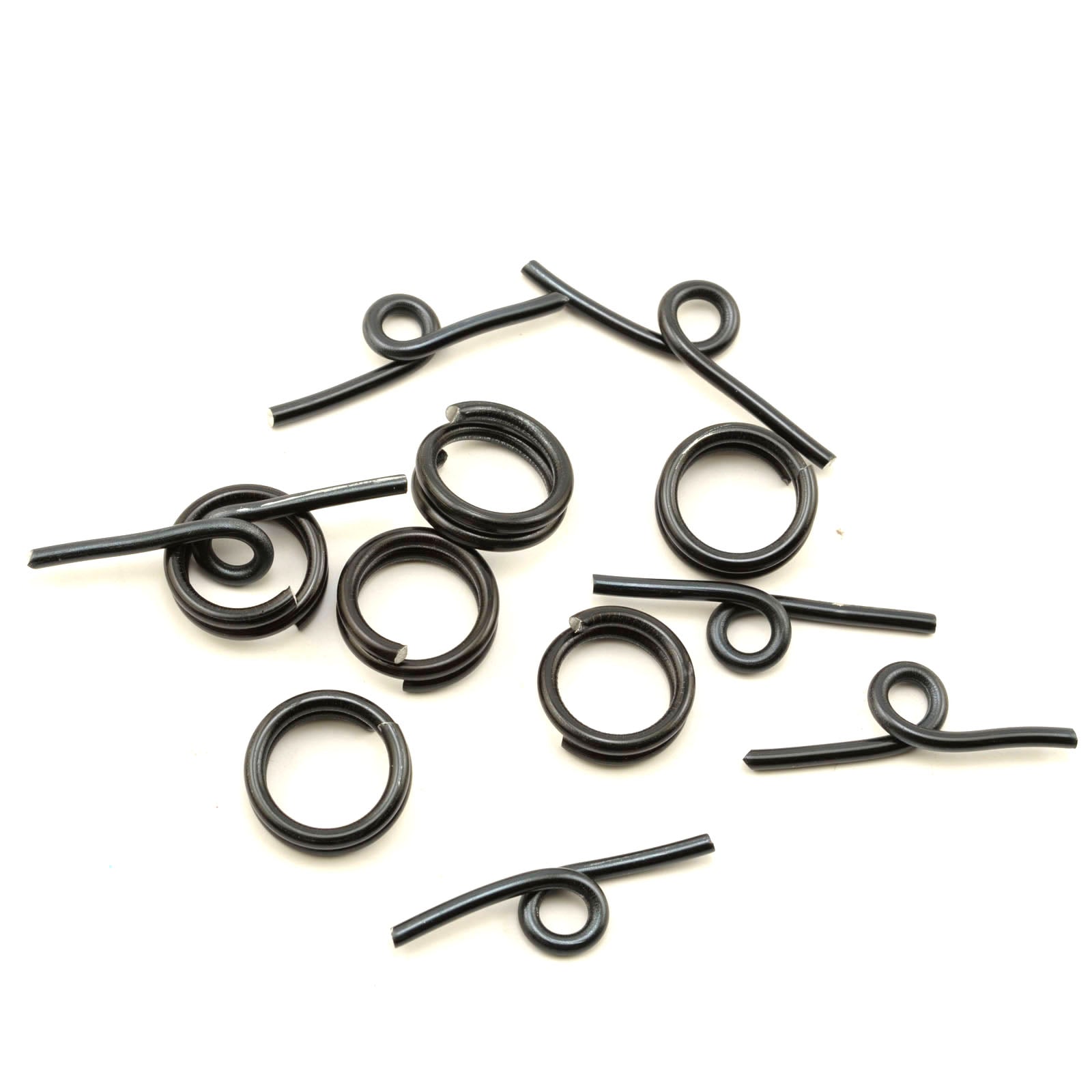 Vaessen creative • alu deco toggle clasp 6pcs black