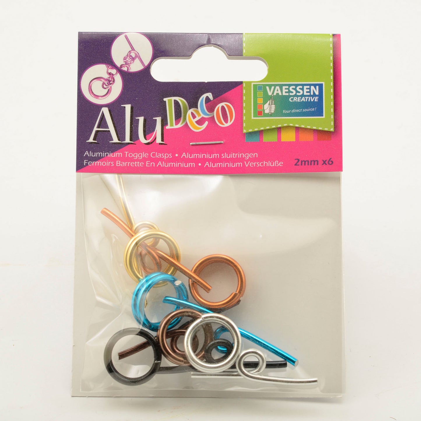 Vaessen creative • alu deco toggle clasp 6pcs