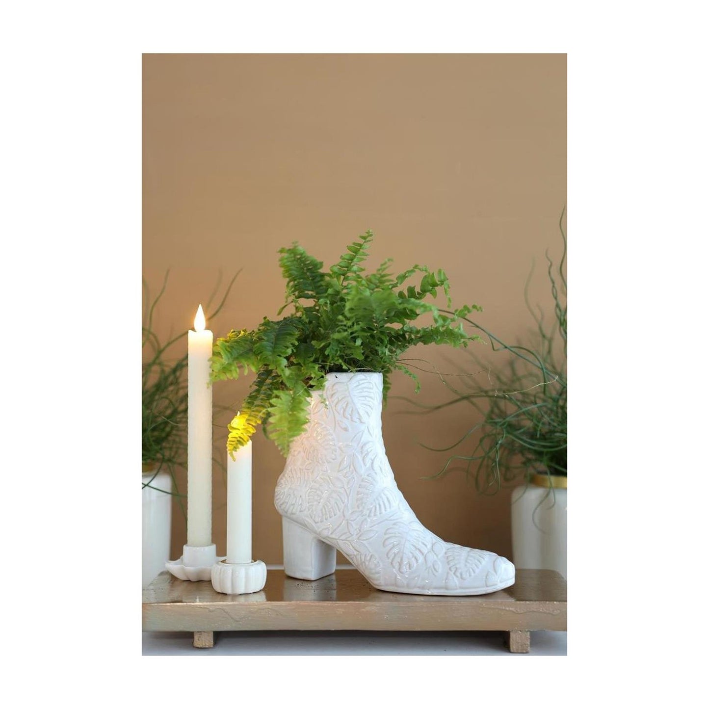 Ideas 4 seasons vaas bootie crã¨me ø7x22x19cm