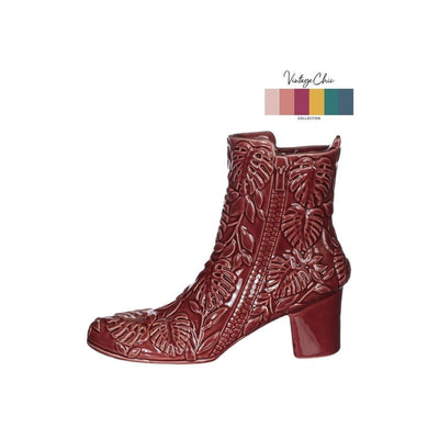 Ideas 4 seasons vaas bootie kers ø7x22x19cm
