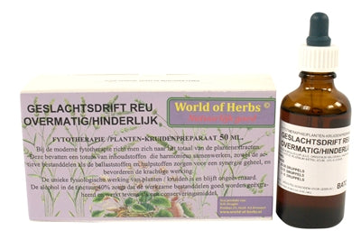 World of herbs Fytotherapie overmatige geslachtsdrift reu