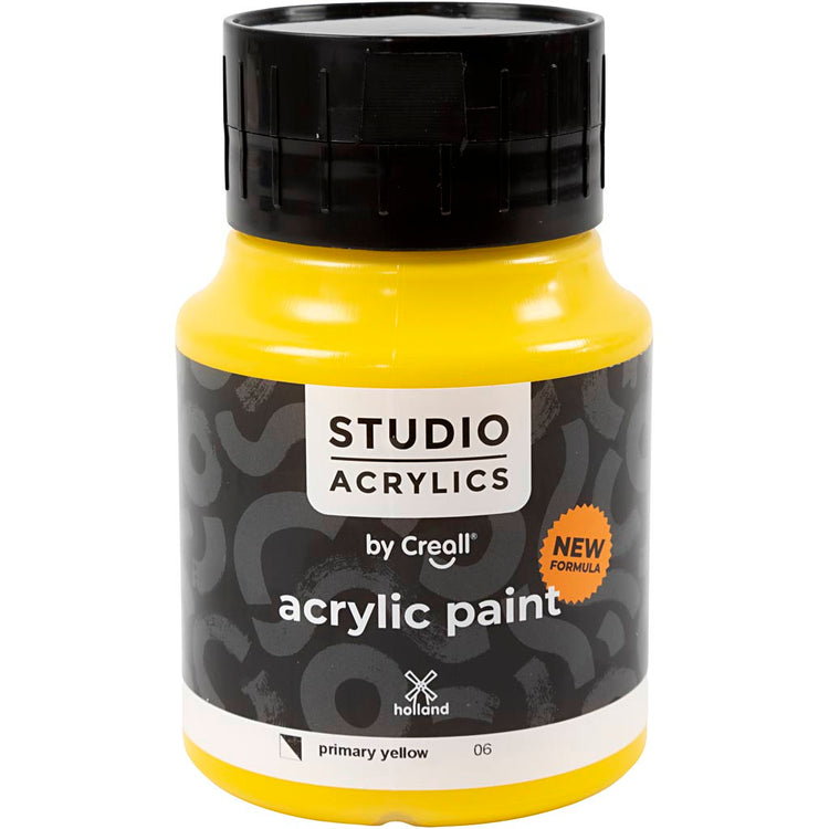 Https: www.cchobby.nl creall-studio-acrylverf-semi-dekkend-primary-yellow-06-500-ml-1-fles