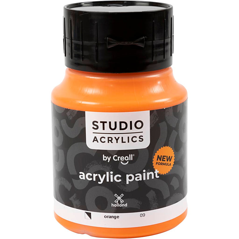 Https: www.cchobby.nl creall-studio-acrylverf-semi-dekkend-orange-09-500-ml-1-fles