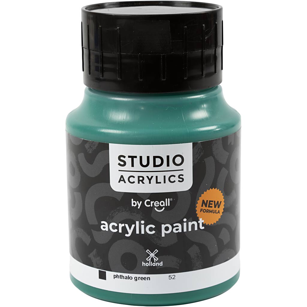 Https: www.cchobby.nl creall-studio-acrylverf-dekkend-phtalo-green-52-500-ml-1-fles