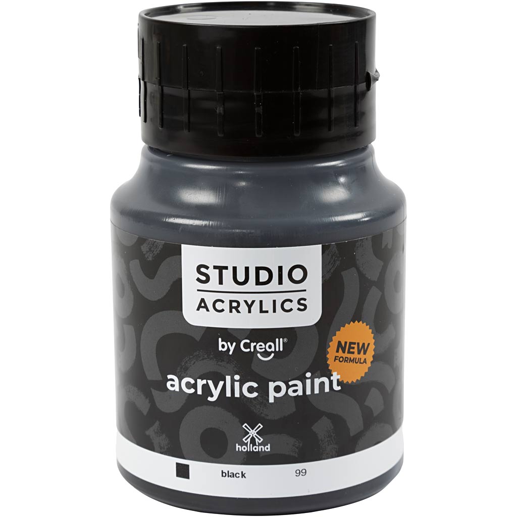 Https: www.cchobby.nl creall-studio-acrylverf-dekkend-black-99-500-ml-1-fles