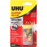 Creativ company uhu secondelijm transparant 1 gram 3 stuks - afbeelding 2