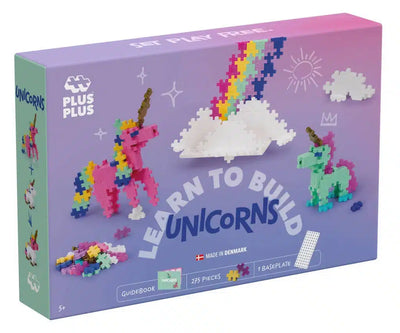 Plus-plus learn to build eenhoorn 275 delige bouwset - 3908 - bouwspeelgoed - constructiespeelgoed - set met bouwstenen - vanaf 5 jaar