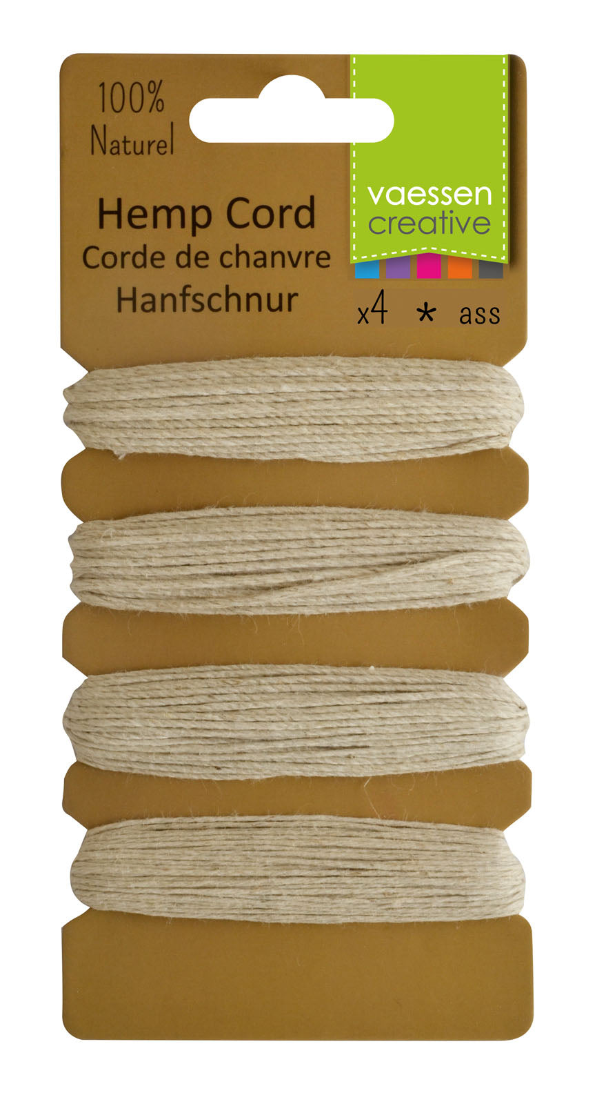 Vaessen creative • henneptouw assortiment ecru