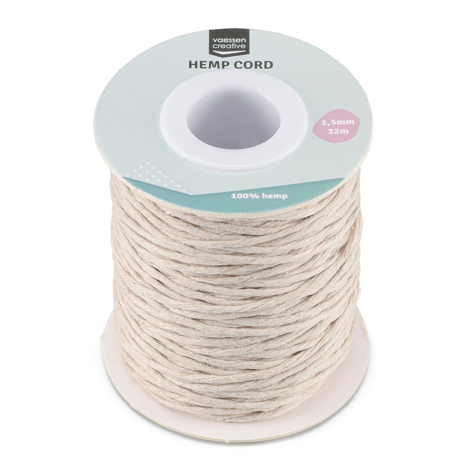 Vaessen creative • henneptouw naturel 1,5mmx32m