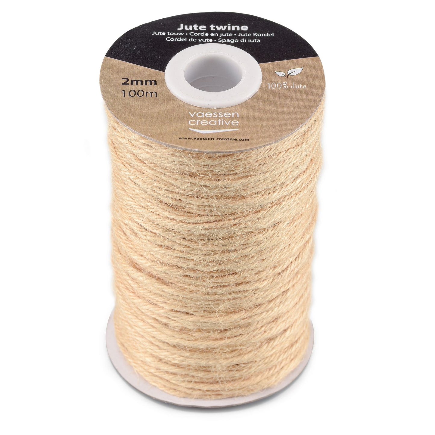 Vaessen creative • jute touw beige 2mmx100m