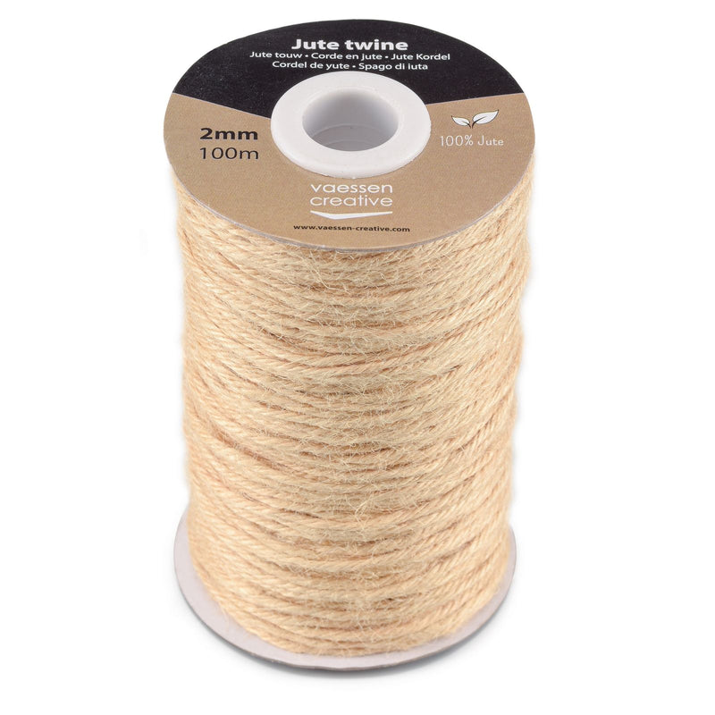 Vaessen creative • jute touw beige 2mmx100m