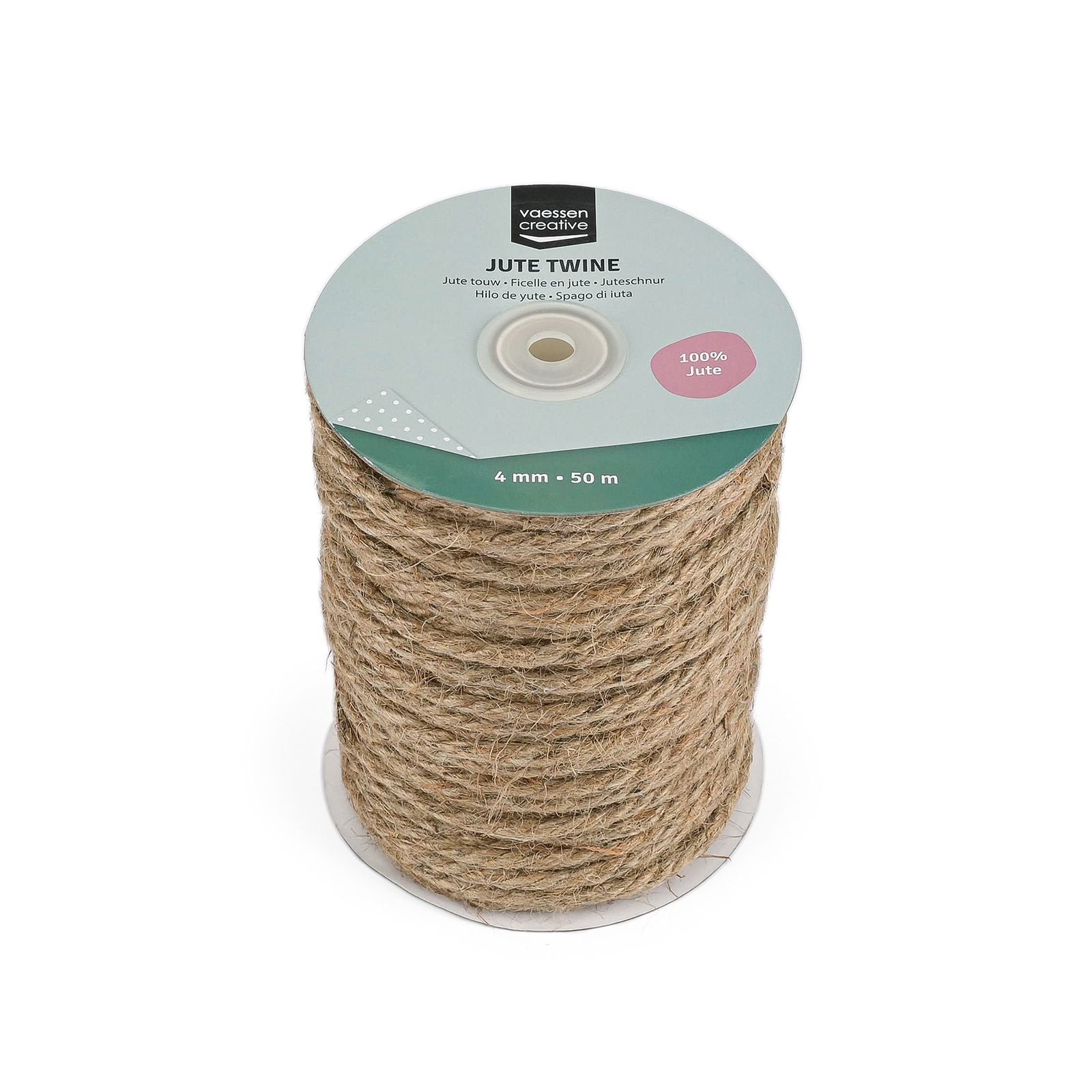 Vaessen creative • jute touw naturel 4mmx50m