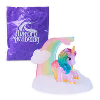 Unicorn academy - baby eenhoorn met magische edelsteen - verrassingsfiguur