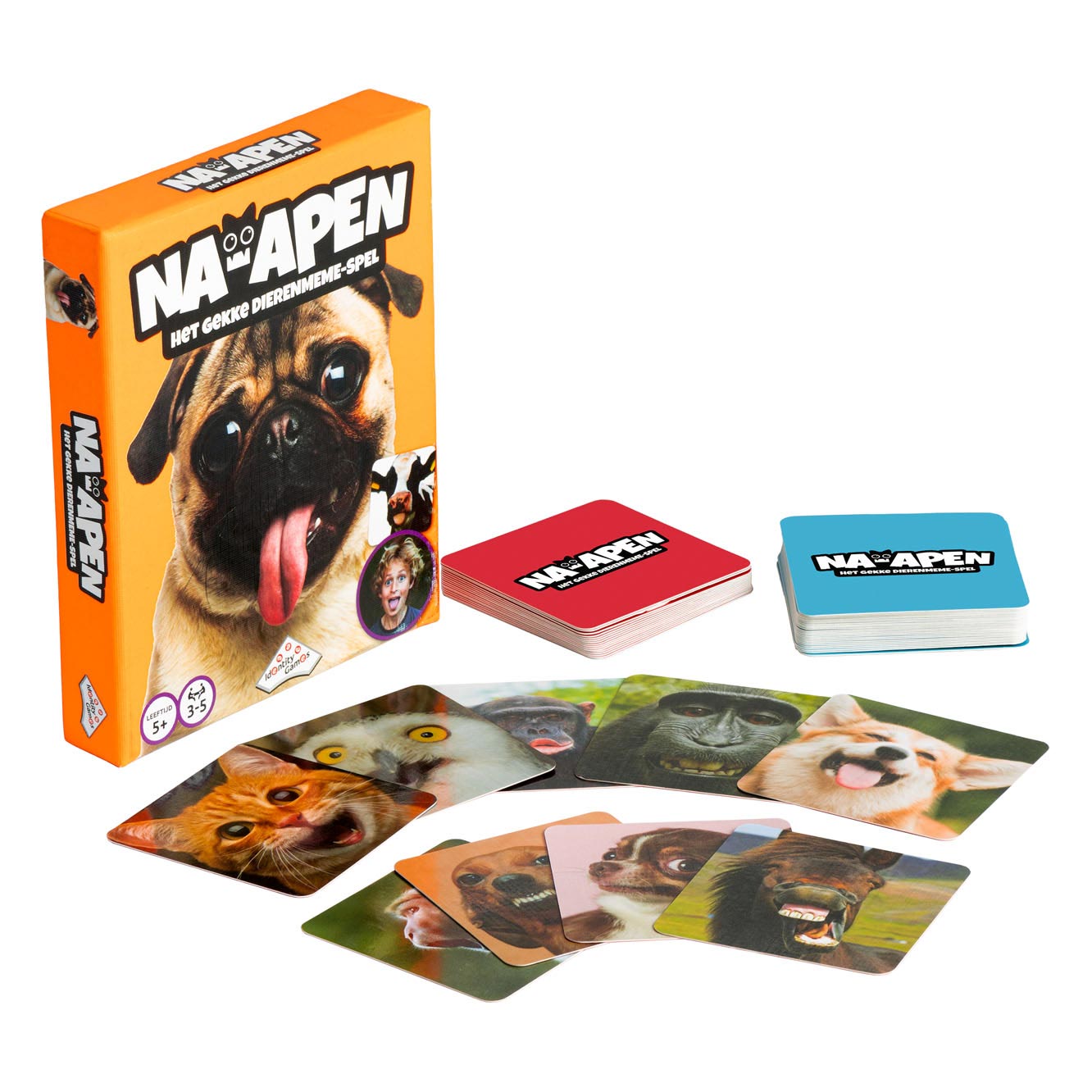 Identity games na-apen gekke dieren meme spel