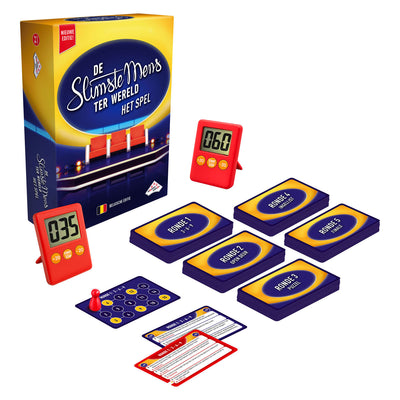 Identity games de slimste mens ter wereld het spel (vlaams) - partyspel - gebaseerd op het tv-programma - inclusief timers