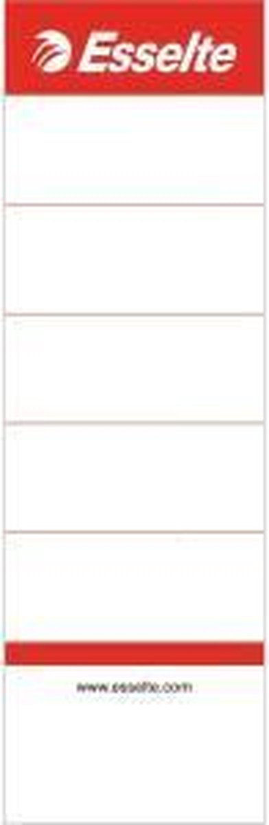 Esselte rugetiket insteek 15,8x5cm wit