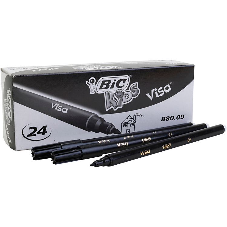 Https: www.cchobby.nl bic-visa-fijne-marker-lijndikte-0-7-mm-zwart-24-stuk-1-doos