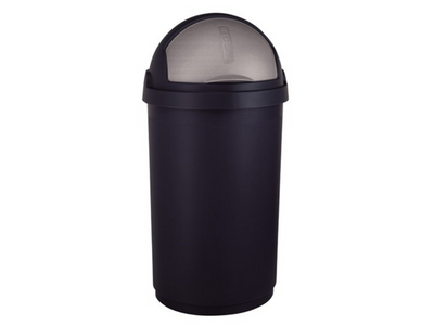Curver roll prullenbak - 50 liter - zwart