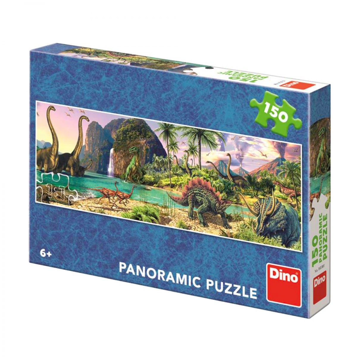 dinosaurus panorama puzzel 150 stukjes