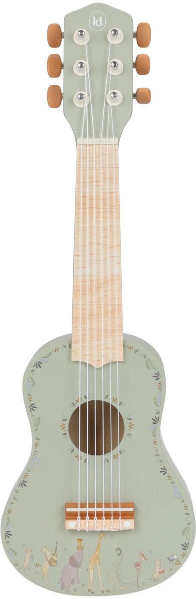 Little dutch safari friends houten gitaar green fsc
