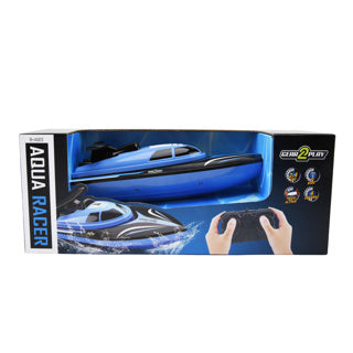 Radio controlled speedboot rood en blauw 2 assorti | 2 stuks