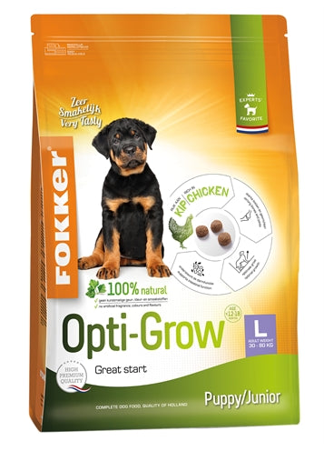 Fokker Opti-grow puppy junior large