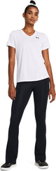 Under armour tech ssv- solid-wht dames sportshirt - wit - zwart