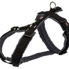 Trixie hondentuig premium trekking zwart grijs