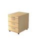 Bach mobiel ladenblok hammerer 1606 bo melamine 428x800x512mm 4 laden esdoorn