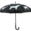 Paraplu honden reflecterend zwart