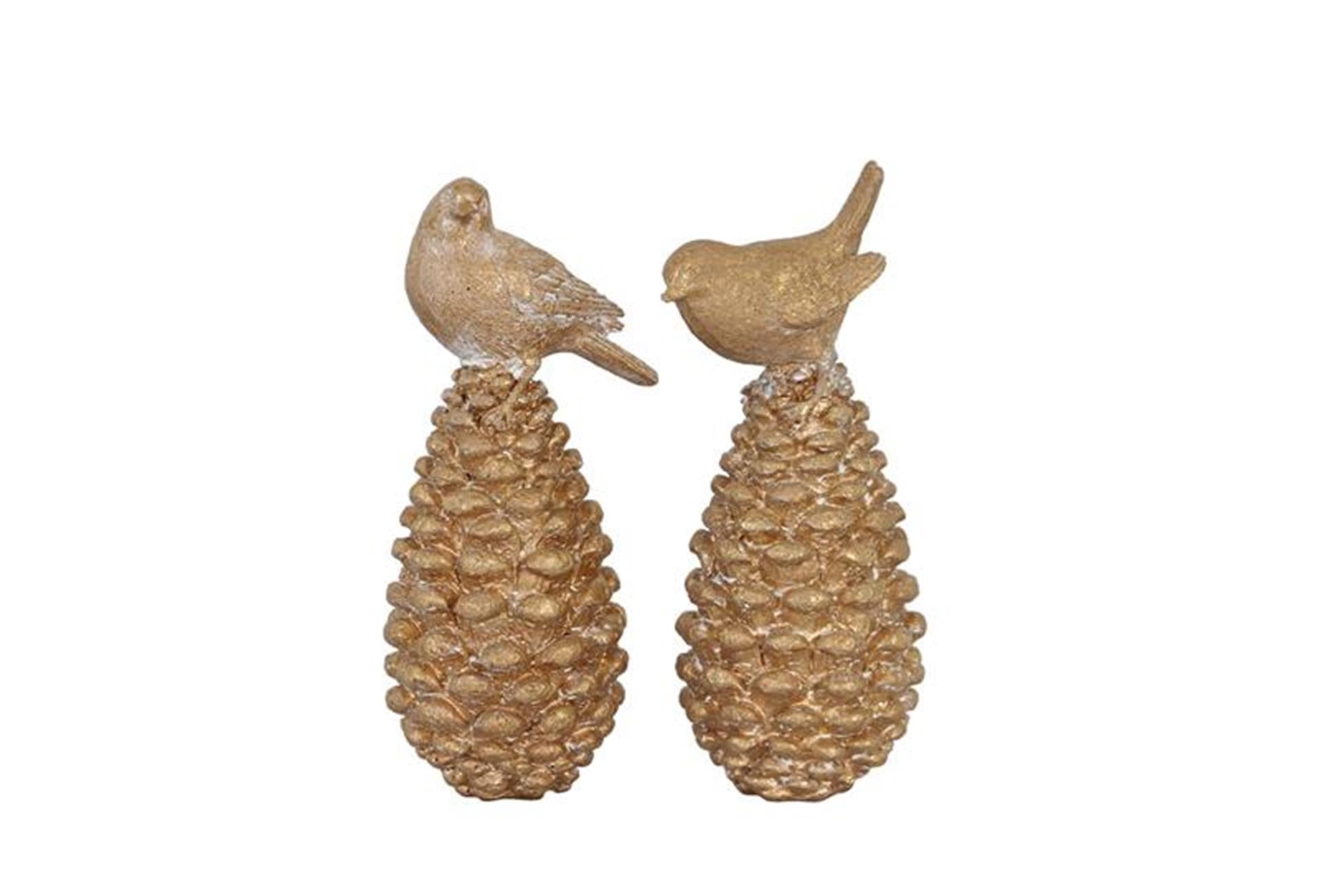 Dijk natural collections beeld vogel 7.5x7.5x19cm