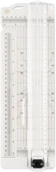 Vaessen creative papiersnijder met rilfunctie - 7,6 x 31 cm - wit