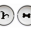 Trixie Voerbak drinkbak set eat on your feet wit zwart