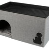 Trixie kattenhuis kimy grijs