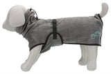Trixie badjas hond badstof grijs - afbeelding 4